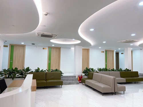 C&ocirc;ng Tr&igrave;nh M&agrave;n Vải Hai Lớp Tại NOVA MEDIC HEALTHCARE 187 Nguyễn Văn Trỗi, Quận 1